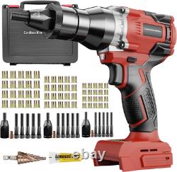 Pistolet à écrous à riveter sans fil compatible avec batterie Milwaukee 18V, écrou à riveter électrique