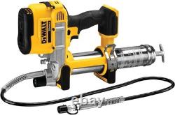 Pistolet à graisse DEWALT 20V MAX, pistolet à graisse électrique sans fil avec flexible de 42 po, 10 000 PSI, Va