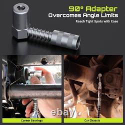 Pistolet à graisse électrique 12000 PSI alimenté par batterie, kit de pistolet à graisse sans fil avec 2 batteries