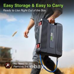 Pistolet à graisse électrique avec coupleur à déclenchement rapide, kit de pistolet à graisse alimenté par batterie avec w