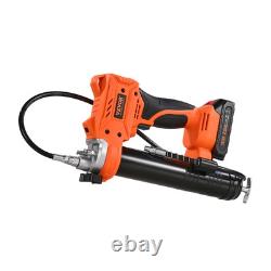 Pistolet à graisse sans fil VEVOR, kit de pistolet à graisse 20V avec batterie 2,0 Ah et tuyau de 35,4 pouces