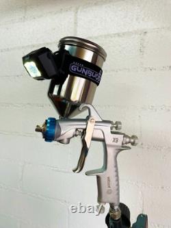 Pistolet à peinture pneumatique HVLP ATOM X9 pour voiture et auto avec kit de buses 1,2 1,3 et GUNBUDD gratuit