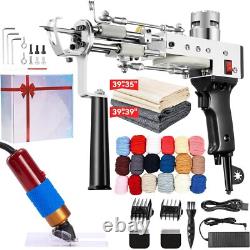 Pistolet à tufting de tapis avec kit de coupe 2 en 1, pistolet à tapis et ciseaux pour la fabrication de tapis