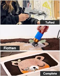 Pistolet à tufting de tapis avec kit de coupe 2 en 1, pistolet à tapis et ciseaux pour la fabrication de tapis