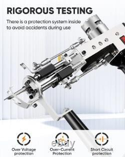 Pistolet à tufting de tapis avec kit de coupe 2 en 1, pistolet à tapis et ciseaux pour la fabrication de tapis