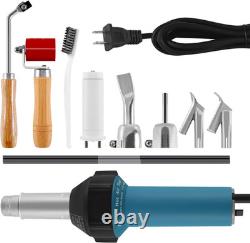 Pistolet de chauffage pour soudeur à air chaud 1600 W 110 V, kit de soudage TPO PVC vinyle avec spatule de soudage