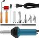 Pistolet De Chauffage Pour Soudeur &agrave; Air Chaud 1600 W 110 V, Kit De Soudage Tpo Pvc Vinyle Avec Spatule De Soudage