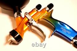 Pistolet de pulvérisation LVLP ATOM X88 Bluemoon 1,3/1,4 mm Kit de peinture automobile + GunBudd offert