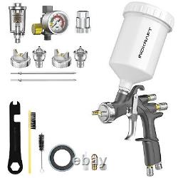 Pistolet de pulvérisation d'air D1 LVLP Premium Kit Facile à utiliser Pistolet à peinture pour voitures et maison DIY