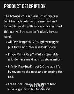 Pistolet de pulvérisation de peinture haute pression Titan RX-Apex / 5000 psi / Kit de tuyau et pistolet / NEUF