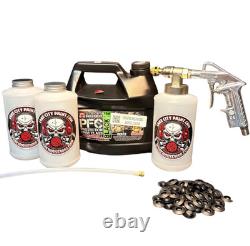 Pistolet de sous-couche noir PFC Pro avec kit de lance 360° (3 bouteilles quart W)