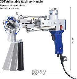 Pistolet de tuftage Vehipa 2 en 1 Kit de démarrage pour tapis en boucle coupée avec fil 2273A4E