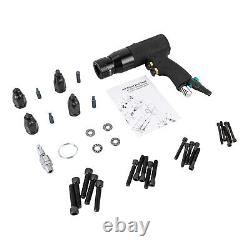 Pistolet pneumatique à rivet écrou Rivnut avec têtes de pistolet 10-24, 1/4, 5/16, 3/8