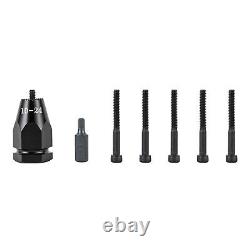 Pistolet pneumatique à rivet écrou Rivnut avec têtes de pistolet 10-24, 1/4, 5/16, 3/8