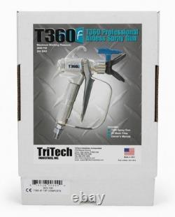 Pistolet pulvérisateur airless professionnel TriTech T360F neuf en boîte (kit complet) 3600 PSI