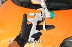 Pistolet pulvérisateur d'air Atom X27 HVLP pour peinture automobile avec kit de pulvérisation par gravité pour apprêt de voiture avec GUNBUDD