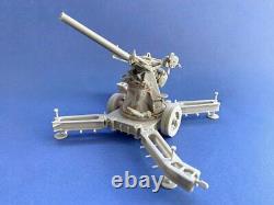 Resicast 1/35 Qf 3inch 20cwt British Aa Gun Wwi/ii Sur 2 Roues Remorque Bef 351299