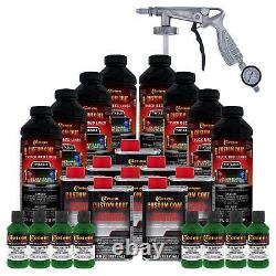 Revêtement personnalisé vert émeraude 2 gal Urethane Spray-On Kit de pistolet pulvérisateur pour protection de benne de camion