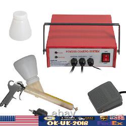 Système de revêtement en poudre professionnel Kit de pistolet de peinture électrostatique portable