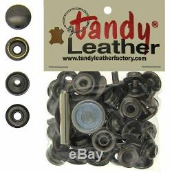 Tandy Leather 5/16 Pouces Ligne 24 Kit De Fixation Snap Ct. 15 Withtools Gun