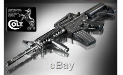 Toy Academy Colt M4a1 Ris Pistolet Électrique Double Hopup 300 4lbs 6xaa 81x24x7cm Ems