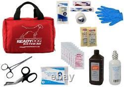 Trousse de premiers secours pour chien de chasse prête à l'emploi avec plus de 40 pièces