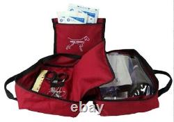 Trousse de premiers secours pour chien de chasse prête à l'emploi avec plus de 40 pièces