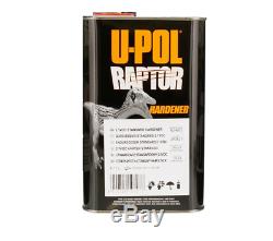 U-pol Raptor Kit De Revêtement De Lit Métallisé Au Charbon, Anthracite, Avec Pistolet Pulvérisateur, 8l Upol