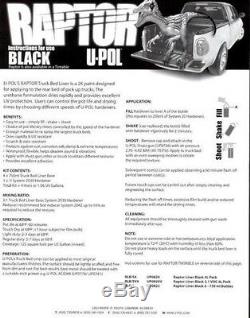 U-pol Raptor Noir Truck Kit + Doublure De Caisse 1 Pistolet