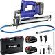 Uaoaii 10000 Psi 21v Kit De Pistolet à Graisse électrique Sans Fil, 2 Batteries 4000mah Led