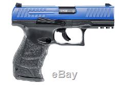 Umarex Walther Ppq M2 T4e Paintball Gun Pistolet Bleu / Noir Nouveau 2292104 Kit Withball