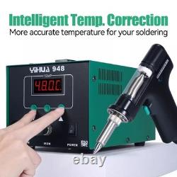 YIHUA 948 Station de dessoudage numérique 90 W avec pompe à vide et pistolet à dessouder, kit neuf